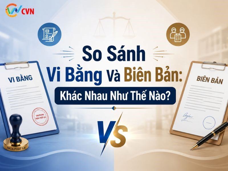 So sánh vi bằng và biến bản khác nhau như thế nào