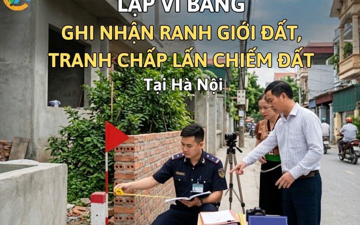 Lập vi bằng ghi nhận ranh giới đất, tranh chấp lấn chiếm đất tại Hà Nội [42536ac11f26]