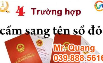 Các trường hợp không được phép sang tên sổ đỏ tại Quận Đống Đa [af57335670e3]