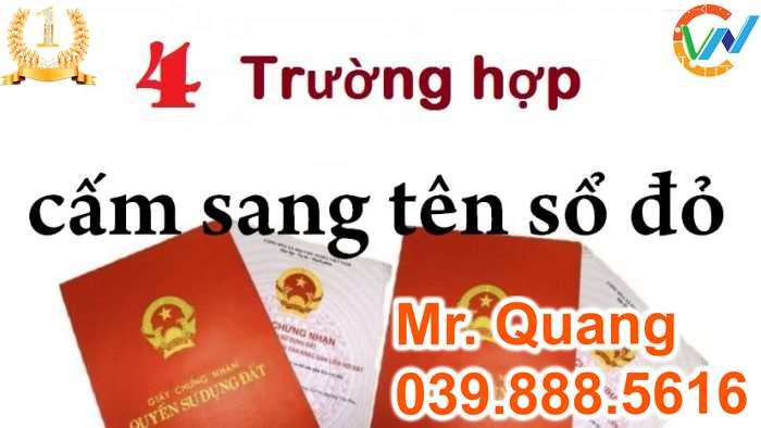 Các trường hợp không được phép sang tên sổ đỏ tại Quận Đống Đa