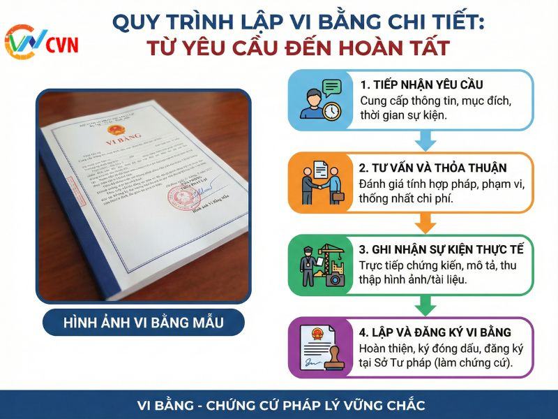 Quy trình lập vi bằng