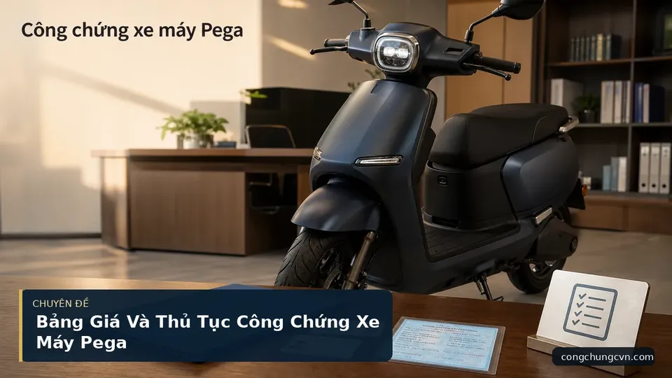 Bảng Giá Và Thủ Tục Công Chứng Xe Máy Pega