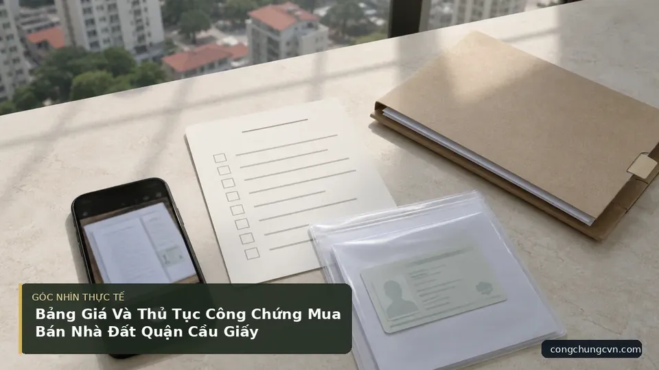 Chi tiết minh họa công chứng trong bài Bảng Giá Và Thủ Tục Công Chứng Mua Bán Nhà Đất Quận Cầu Giấy