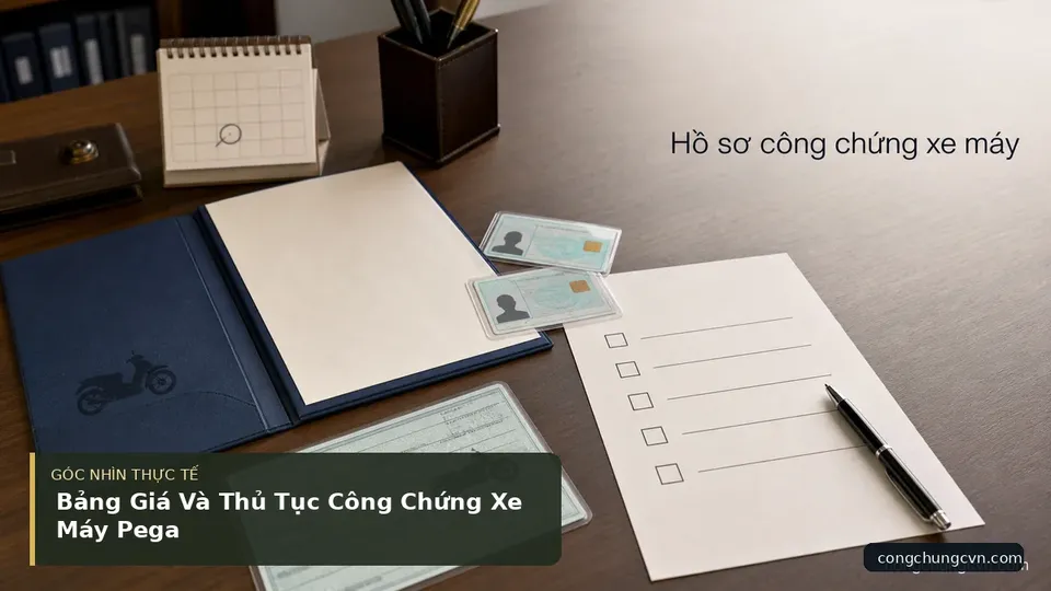 Chi tiết minh họa công chứng trong bài Bảng Giá Và Thủ Tục Công Chứng Xe Máy Pega