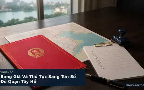 Bảng Giá Và Thủ Tục Sang Tên Sổ Đỏ Quận Tây Hồ
