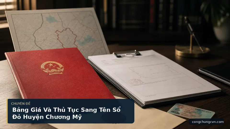 Bảng Giá Và Thủ Tục Sang Tên Sổ Đỏ Huyện Chương Mỹ