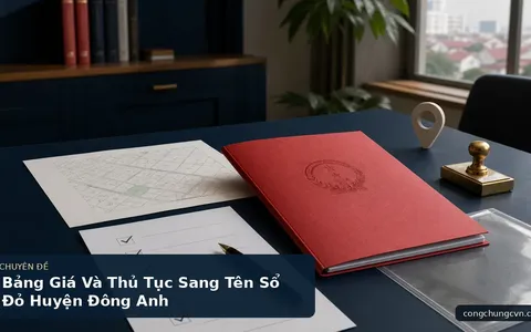 Bảng Giá Và Thủ Tục Sang Tên Sổ Đỏ Huyện Đông Anh