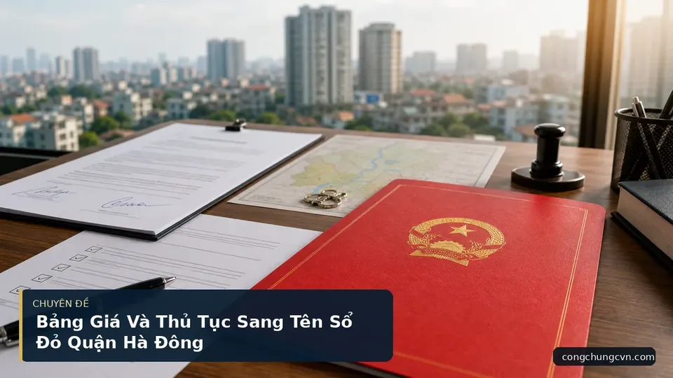 Bảng Giá Và Thủ Tục Sang Tên Sổ Đỏ Quận Hà Đông