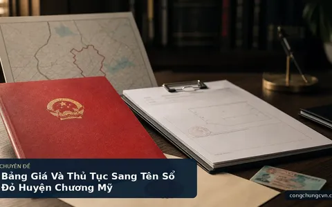 Bảng Giá Và Thủ Tục Sang Tên Sổ Đỏ Huyện Chương Mỹ