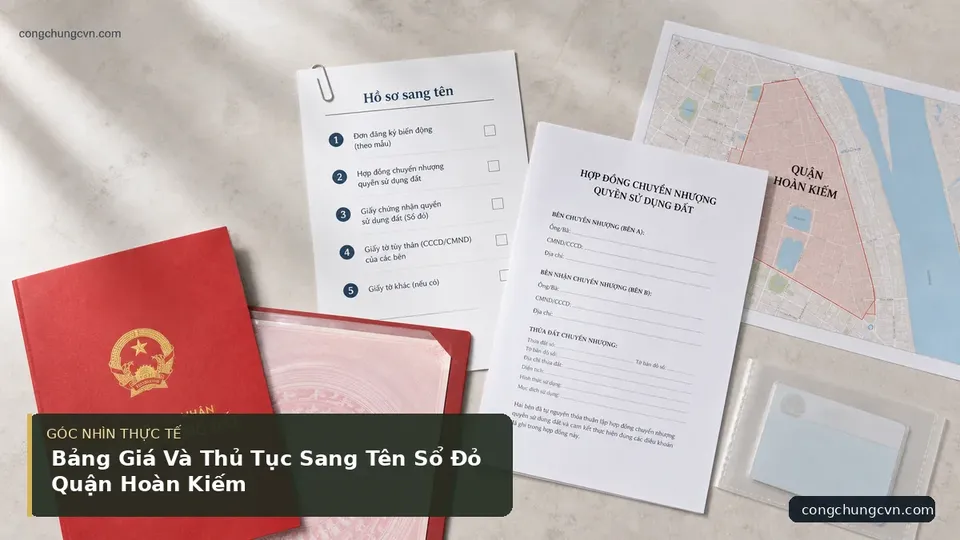 Chi tiết minh họa công chứng trong bài Bảng Giá Và Thủ Tục Sang Tên Sổ Đỏ Quận Hoàn Kiếm