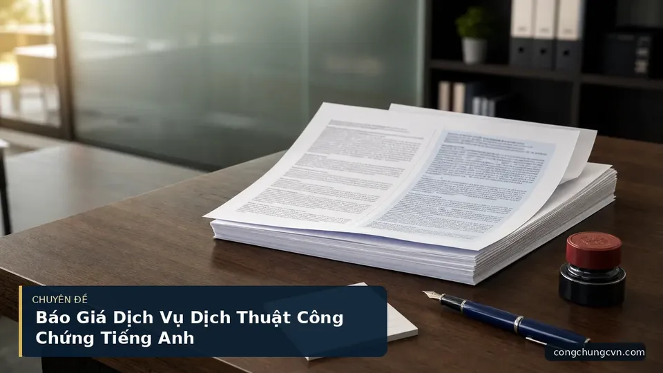 Báo Giá Dịch Vụ Dịch Thuật Công Chứng Tiếng Anh