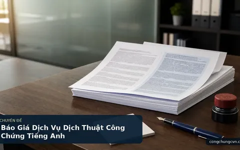 Báo Giá Dịch Vụ Dịch Thuật Công Chứng Tiếng Anh
