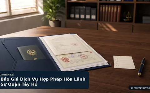 Báo Giá Dịch Vụ Hợp Pháp Hóa Lãnh Sự Quận Tây Hồ
