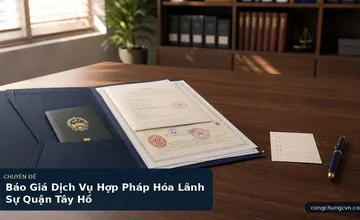 Báo Giá Dịch Vụ Hợp Pháp Hóa Lãnh Sự Quận Tây Hồ