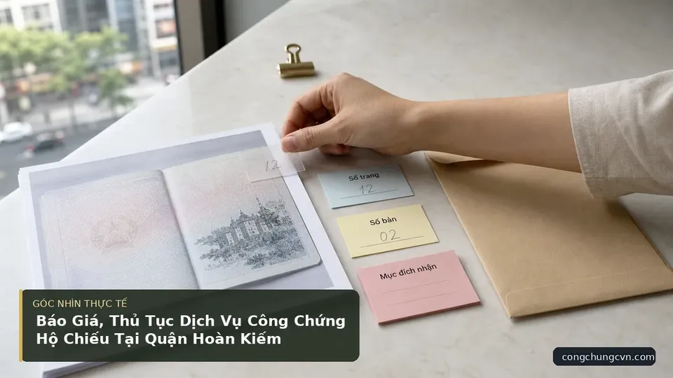 Chi tiết minh họa công chứng trong bài Báo Giá, Thủ Tục Dịch Vụ Công Chứng Hộ Chiếu Tại Quận Hoàn Kiếm