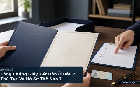 Công Chứng Giấy Kết Hôn Ở Đâu ? Thủ Tục Và Hồ Sơ Thế Nào ?