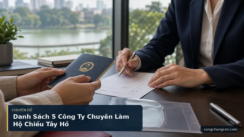 Danh Sách 5 Công Ty Chuyên Làm Hộ Chiếu Tây Hồ
