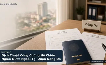 Dịch Thuật Công Chứng Hộ Chiếu Người Nước Ngoài Tại Quận Đống Đa