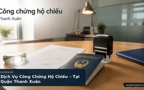 Dịch Vụ Công Chứng Hộ Chiếu – Tại Quận Thanh Xuân