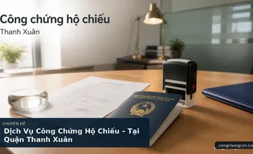 Dịch Vụ Công Chứng Hộ Chiếu – Tại Quận Thanh Xuân