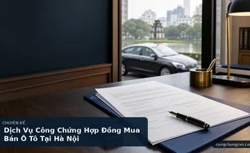 Dịch Vụ Công Chứng Hợp Đồng Mua Bán Ô Tô Tại Hà Nội