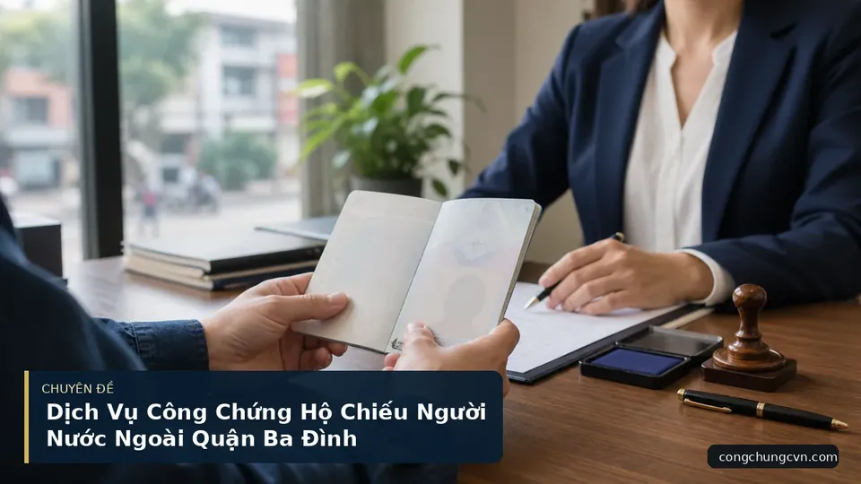Dịch Vụ Công Chứng Hộ Chiếu Người Nước Ngoài Quận Ba Đình