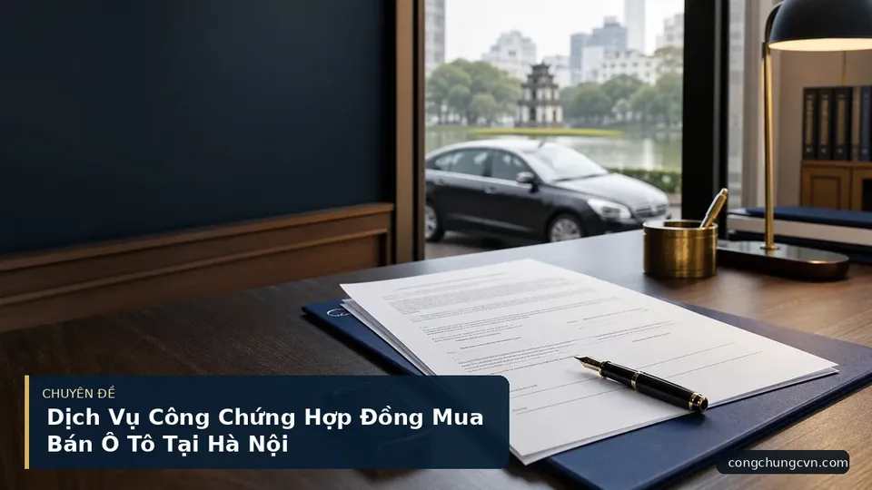 Dịch Vụ Công Chứng Hợp Đồng Mua Bán Ô Tô Tại Hà Nội