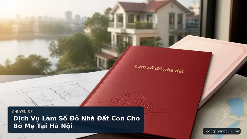 Dịch Vụ Làm Sổ Đỏ Nhà Đất Con Cho Bố Mẹ Tại Hà Nội