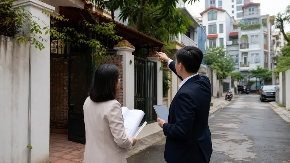 Giá Nhà Đất Và Căn Hộ Quận Ba Đình: Mặt Tiền/Phố, Ngõ Hẻm — hình minh họa công chứng