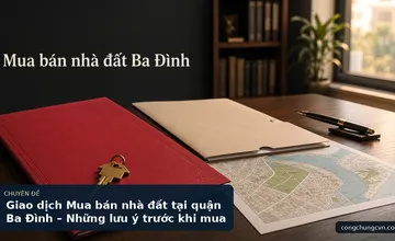 Giao dịch Mua bán nhà đất tại quận Ba Đình – Những lưu ý trước khi mua