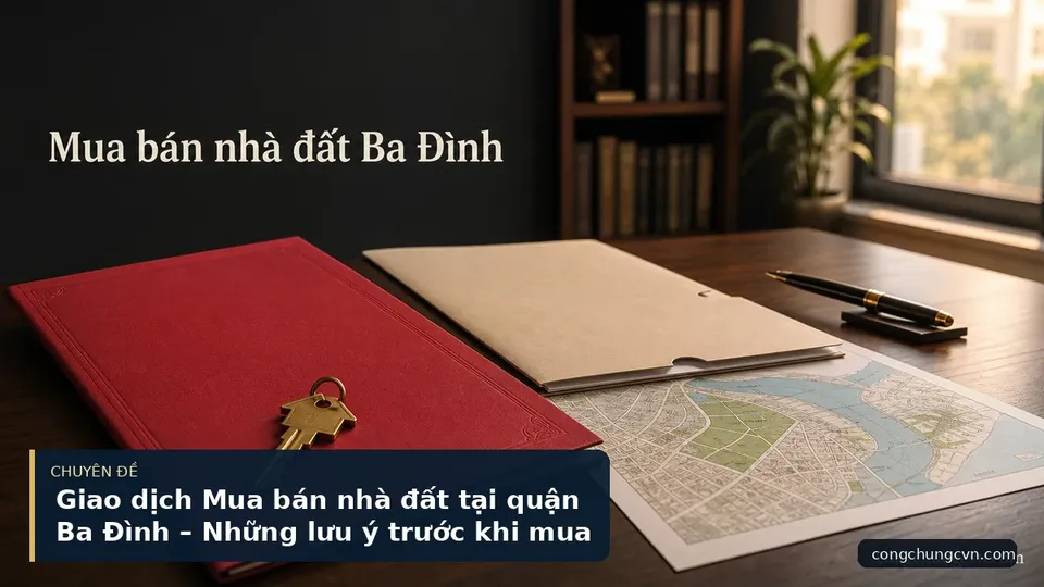Giao dịch Mua bán nhà đất tại quận Ba Đình – Những lưu ý trước khi mua