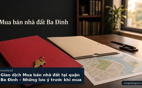 Giao dịch Mua bán nhà đất tại quận Ba Đình – Những lưu ý trước khi mua