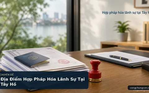 Địa Điểm Hợp Pháp Hóa Lãnh Sự Tại Tây Hồ