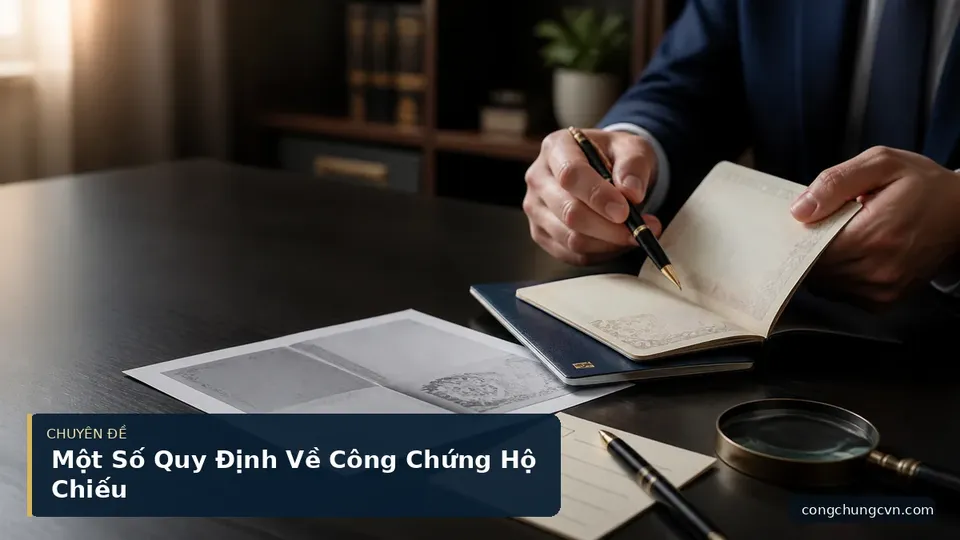Một Số Quy Định Về Công Chứng Hộ Chiếu
