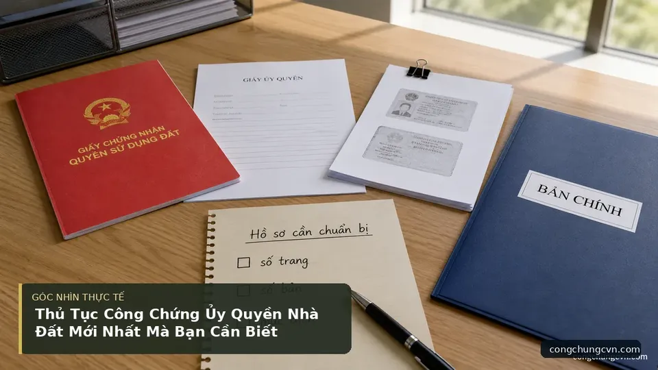 Chi tiết minh họa công chứng trong bài Thủ Tục Công Chứng Ủy Quyền Nhà Đất Mới Nhất Mà Bạn Cần Biết