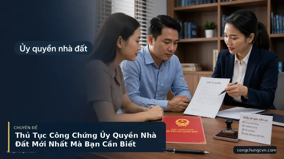 Thủ Tục Công Chứng Ủy Quyền Nhà Đất Mới Nhất Mà Bạn Cần Biết