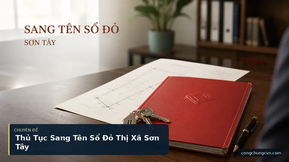 Thủ Tục Sang Tên Sổ Đỏ Thị Xã Sơn Tây