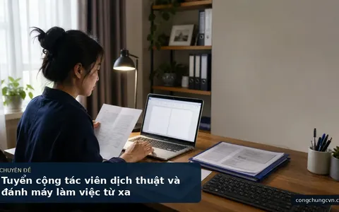 Tuyển cộng tác viên dịch thuật và đánh máy làm việc từ xa