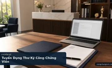 Tuyển Dụng Thư Ký Công Chứng Viên