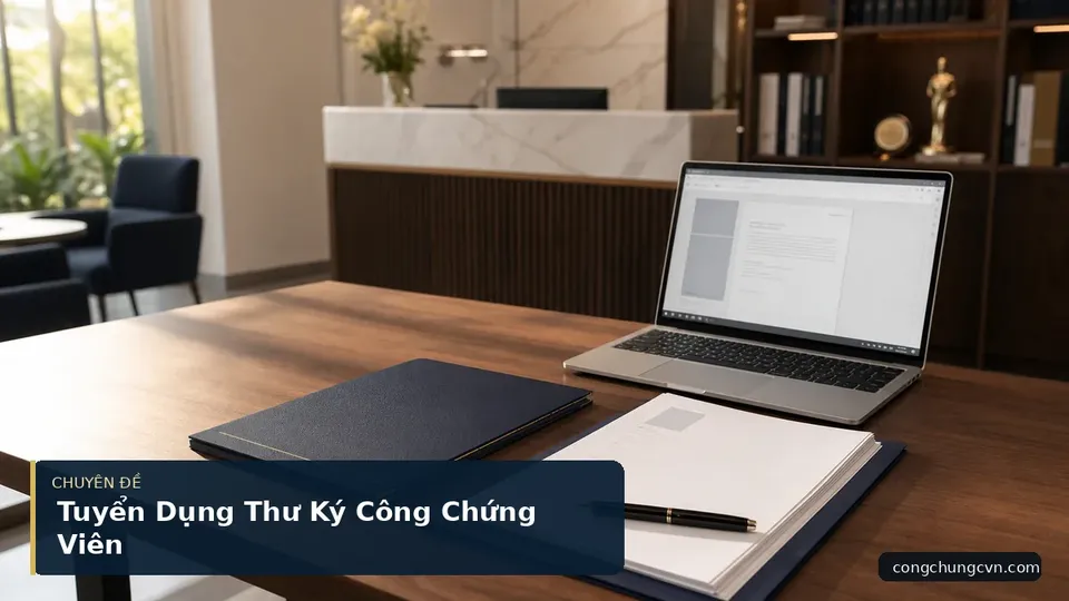 Tuyển Dụng Thư Ký Công Chứng Viên