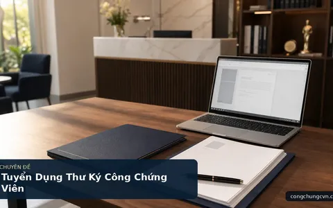 Tuyển Dụng Thư Ký Công Chứng Viên