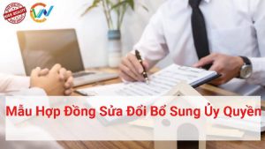 mẫu hợp đồng sửa đổi quyền bổ sung ủy quyền