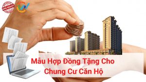 mẫu hợp đồng tặng cho chung cư căn hộ