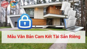 mẫu văn bản cam kết tài sản riêng