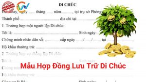 văn bản lưu trữ di chúc