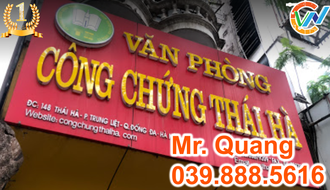 Top 7 Văn Phòng Làm Di Chúc Trọn Gói Tại Đống Đa 3 cong chung thai ha