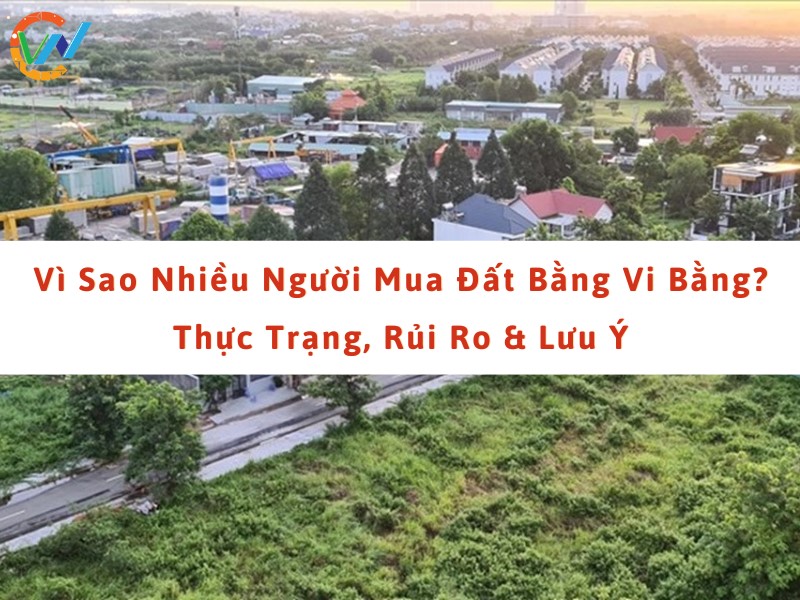 Vì Sao Nhiều Người Mua Đất Bằng Vi Bằng? Thực Trạng, Rủi Ro & Lưu Ý 1 Vì sao nhiều người chọn mua nhà bằng vi bằng